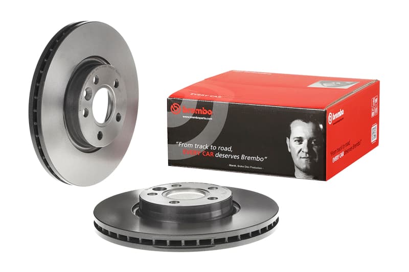 Brembo OE Front UV Coated OE Equivalent Rotor for Range Rover Evoque Volvo S60