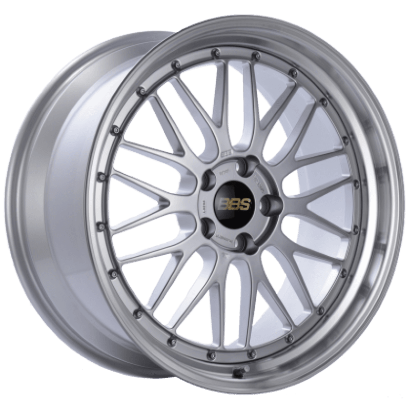 BBS LM 19x8.5 5x130 ET50 Wheel Diamond Silver Center Diamond Cut Lip