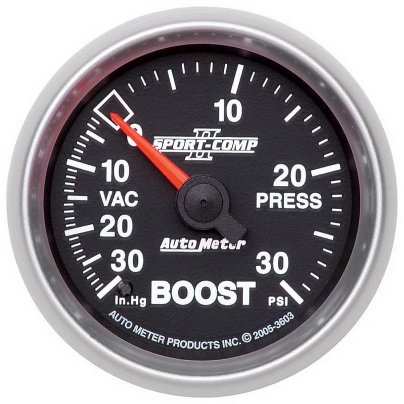 AutoMeter Mechanical Boost/Vac Gauge 1/8" NPT Pressure Connection - Image 2