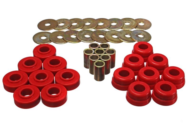 Energy Suspension Body Mounts Hyper-Flex Polyurethane Red - Image 4