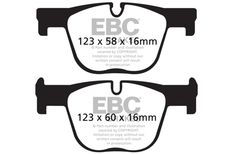 EBC Bluestuff Brake Pad Set for Chevy C6 6-Piston High Friction - Image 4