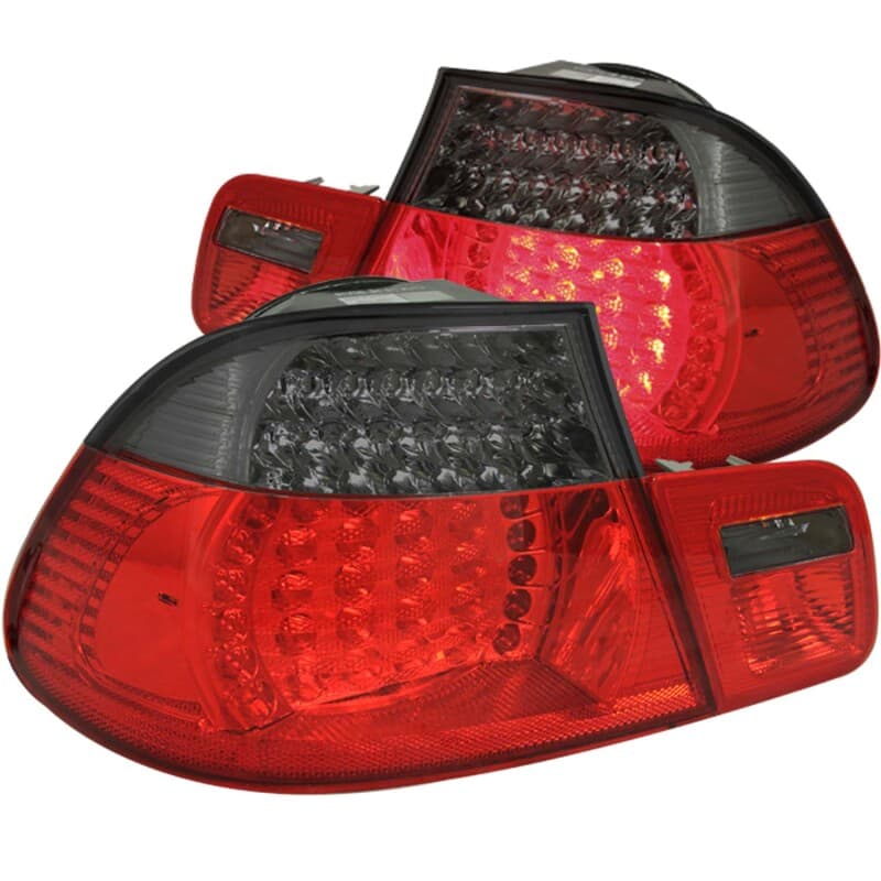 ANZO LED Tail Light Assembly for Chevy C6 Pair Red/Smoke Lens 4pc - Image 2