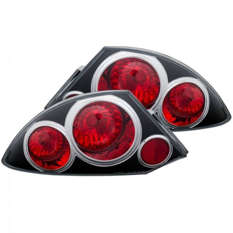 ANZO Tail Light Assembly for Chevy C6 Clear Lens Black Housing Pair - Image 3