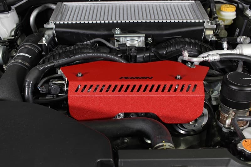 Perrin Performance Pulley Cover for 22-25 Subaru WRX Red Tall PSP-ENG-153RD - Image 5