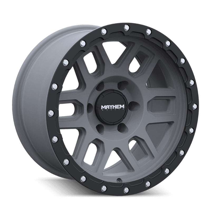 Mayhem Delta 8304 17x9 6x139.7 106mm Hub Matte Gunmetal Matte Black Lip Wheel