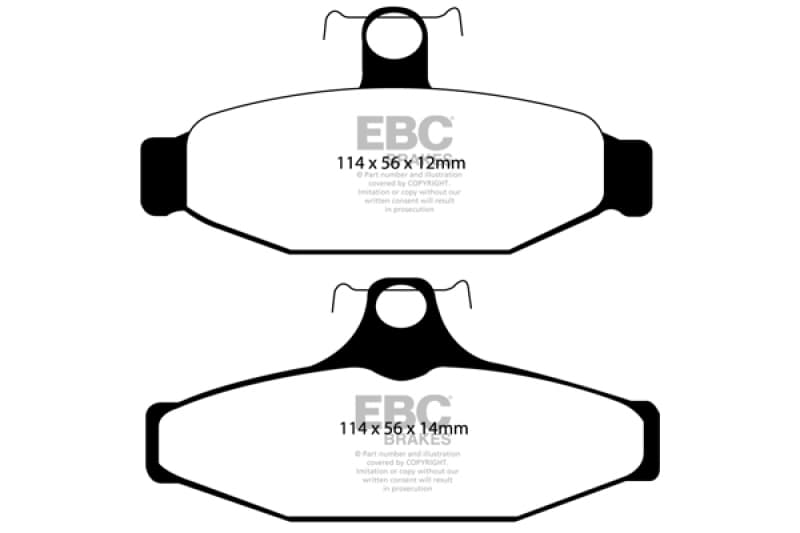 EBC Yellowstuff Brake Pad Set for Street and Track Driving High Performance