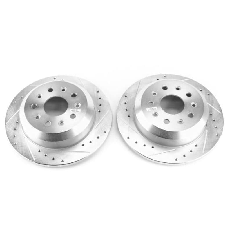 PowerStop Evolution Drilled/Slotted Rotor 355mm for OE Fit Silver Zinc