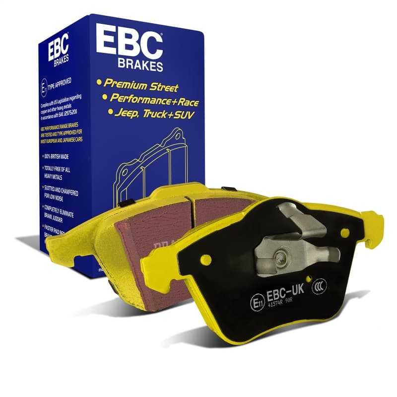 EBC Yellowstuff Brake Pad Set for Street and Track Driving Aramid Fiber Compound