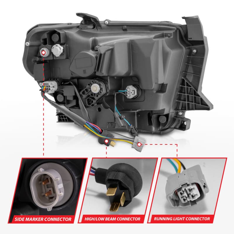 ANZO Crystal LED Headlights for Chevy C6 Clear Lens Replacement - Image 5