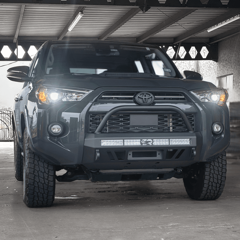 Cali Raised LED Stealth Bumper for 14-24 Toyota 4Runner with Bull Bar