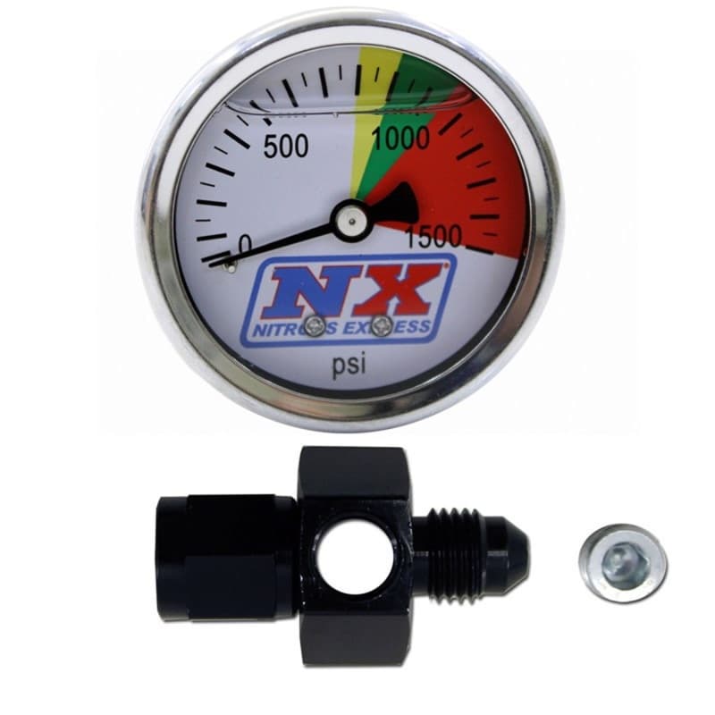 Nitrous Express Nitrous Pressure Gauge with Billet Aluminum Manifold