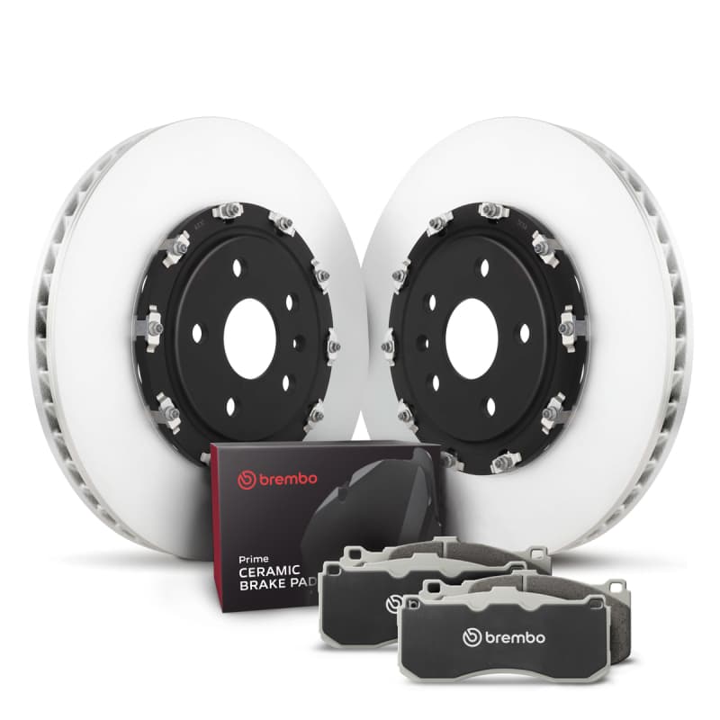 Brembo OE Brake Rotors with Prime Ceramic Pads for All Vehicles High Carbon Iron