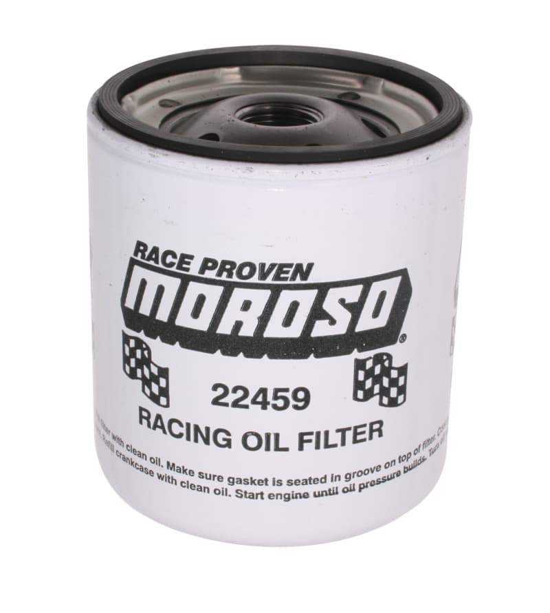 Moroso Oil Filter for Chevrolet 13/16in Thread 4-9/32in Tall Racing