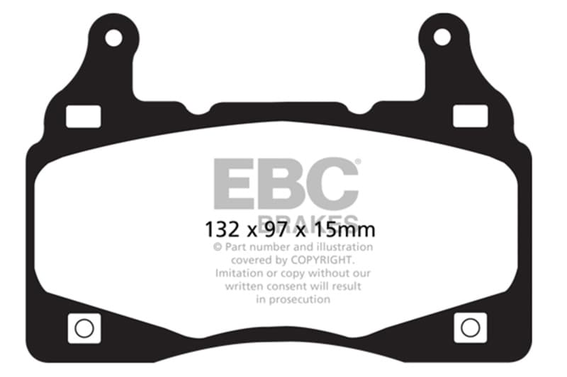 EBC Bluestuff NDX Brake Pad Set High Friction Sport & Race Material - Image 4