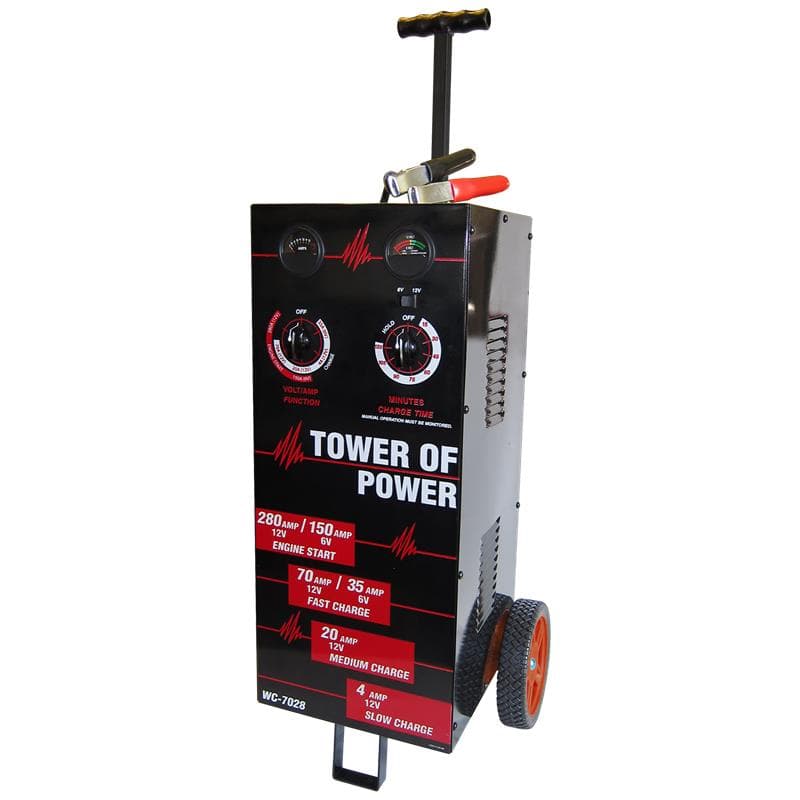 AutoMeter Tower of Power Wheeled Battery Charger with Heavy-Duty Transformer - Image 2