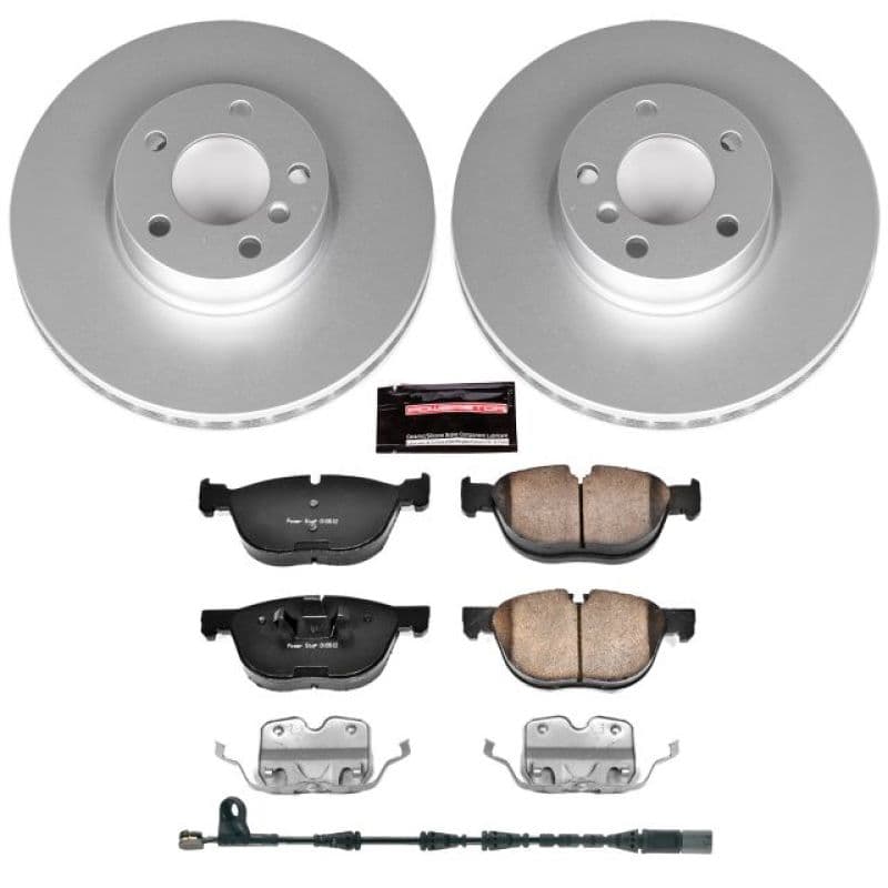 PowerStop Z23 Evolution Coated Rotor Brake Kit for European Vehicles Carbon-F...