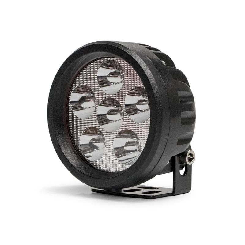 DV8 Offroad 3.5" Round LED Utility Light Bar 16W Flood IP68 Polycarbonate Lens