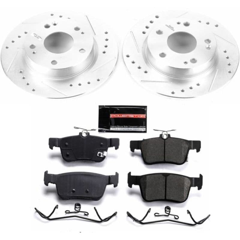 PowerStop Z23 Evolution Sport Brake Kit for Daily Drivers Carbon-Fiber Cerami...