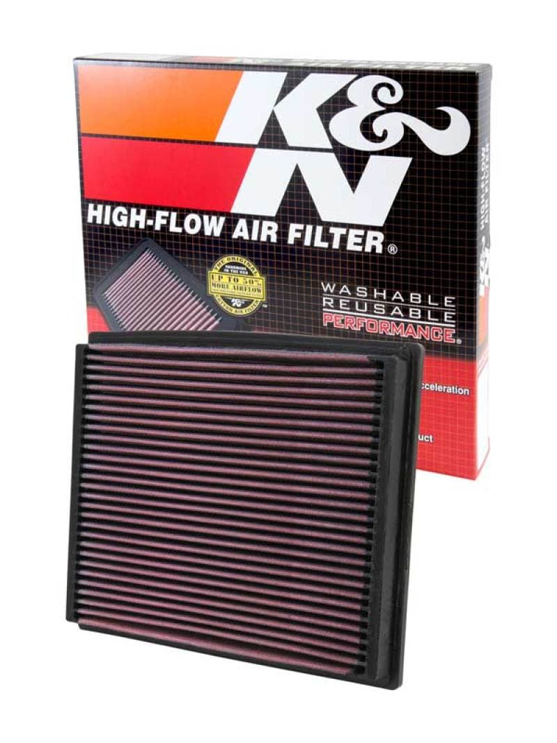 K&N Engineering Drop-In Air Filter Washable Reusable High-Flow 33-2125 - Image 3