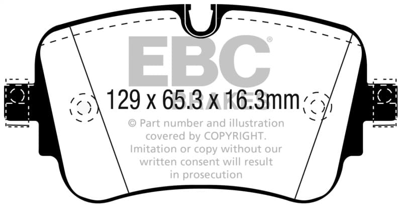 EBC Yellowstuff Brake Pad Set for Street and Track Driving High Performance - Image 2