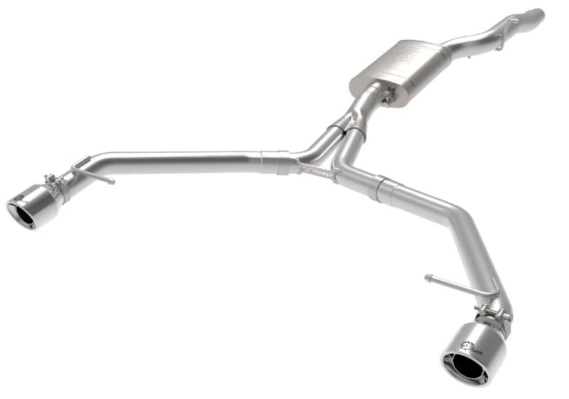 aFe Exhaust Axle Back System 3in 304 Stainless Steel with Dual 4in Tips - Image 2