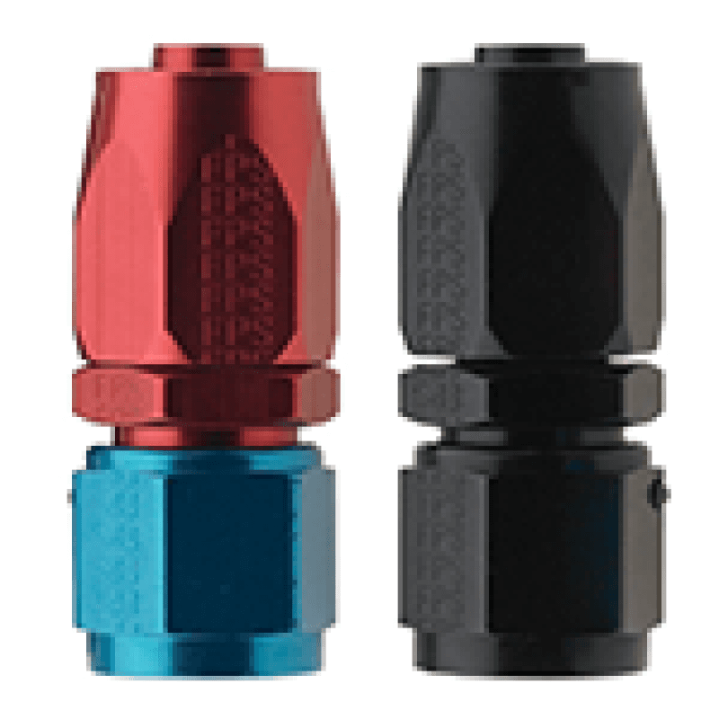 Fragola -6AN Straight Pro-Flow Hose End Fitting Blue/Red