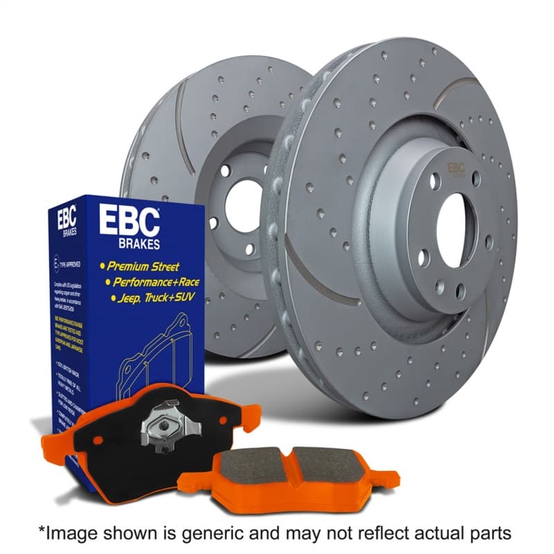 EBC GD Sport Slotted & Dimpled Brake Rotor Set for Enhanced Cooling