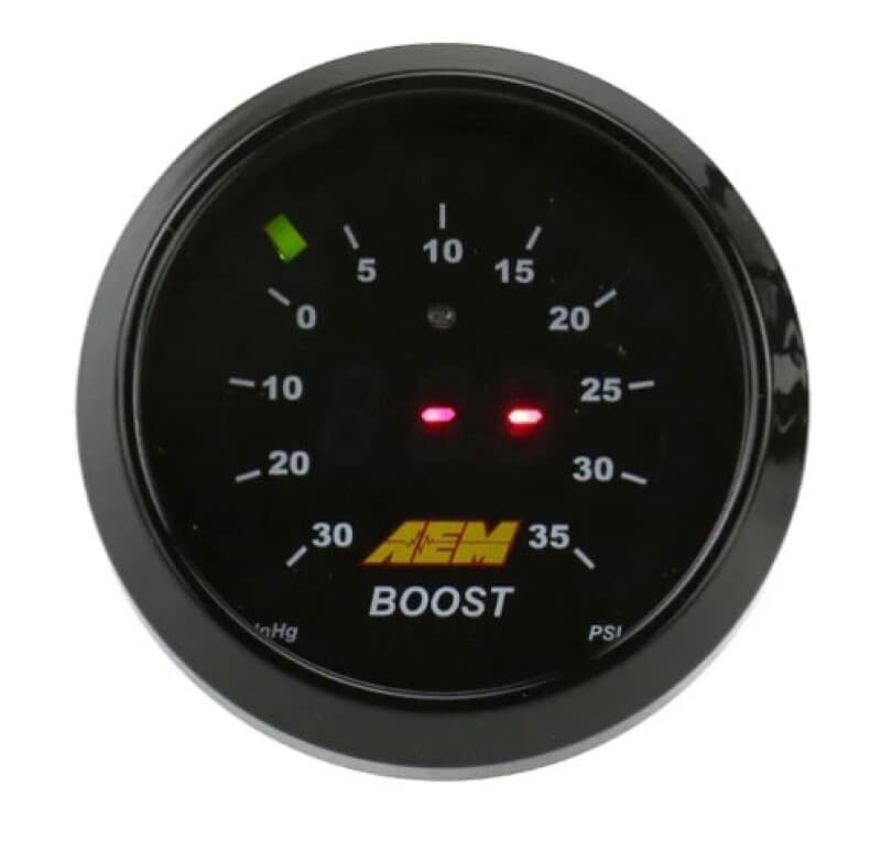 AEM Digital Boost Gauge with 0-5V Analog Output for Tuned Engines - Image 3