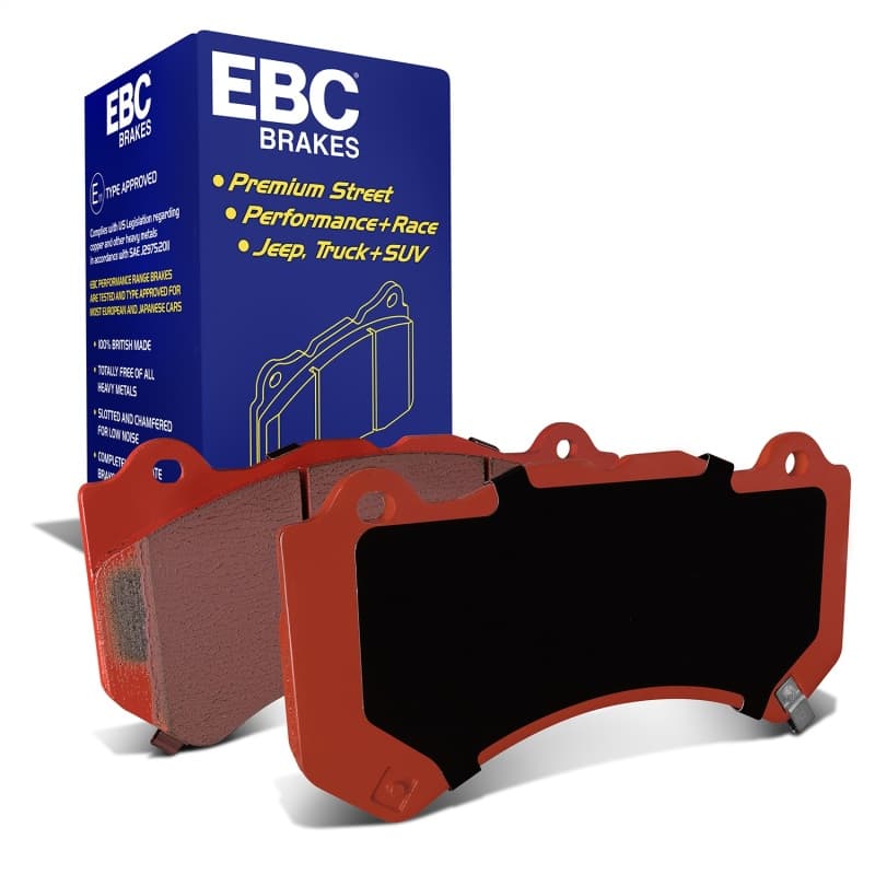 EBC Redstuff Brake Pad Set for Chevy C6 Low Dust Synthetic Fiber Ceramic