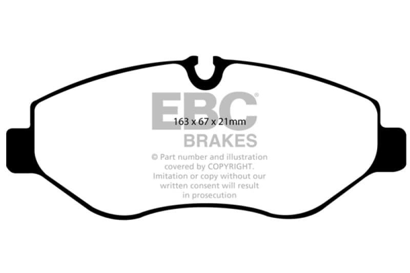 EBC Greenstuff Brake Pad Set for 4x4 Heavy Duty Low Wear Offroad Use