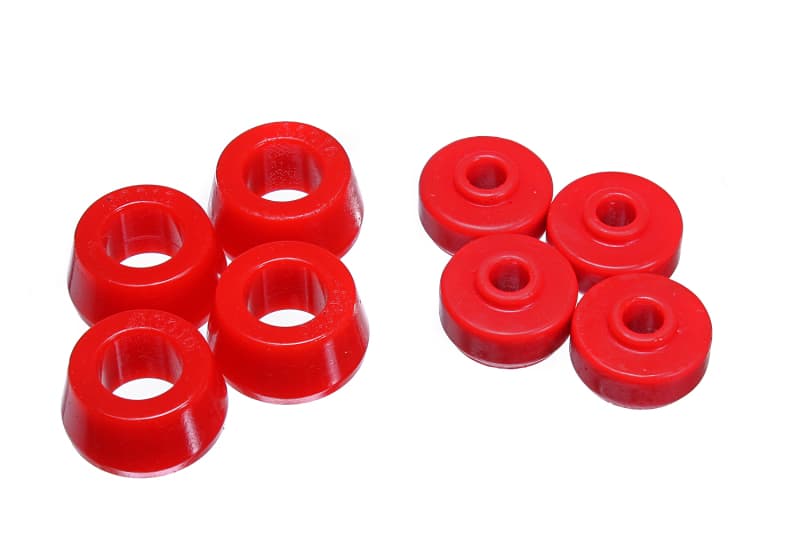 Energy Suspension Shock Bushings Hyper-Flex Polyurethane Red - Image 2