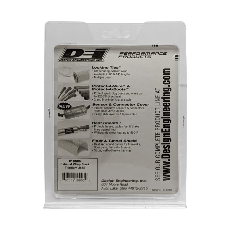 DEI Titanium Exhaust Wrap Black 1800°F Heat Resistant with LR Technology - Image 3