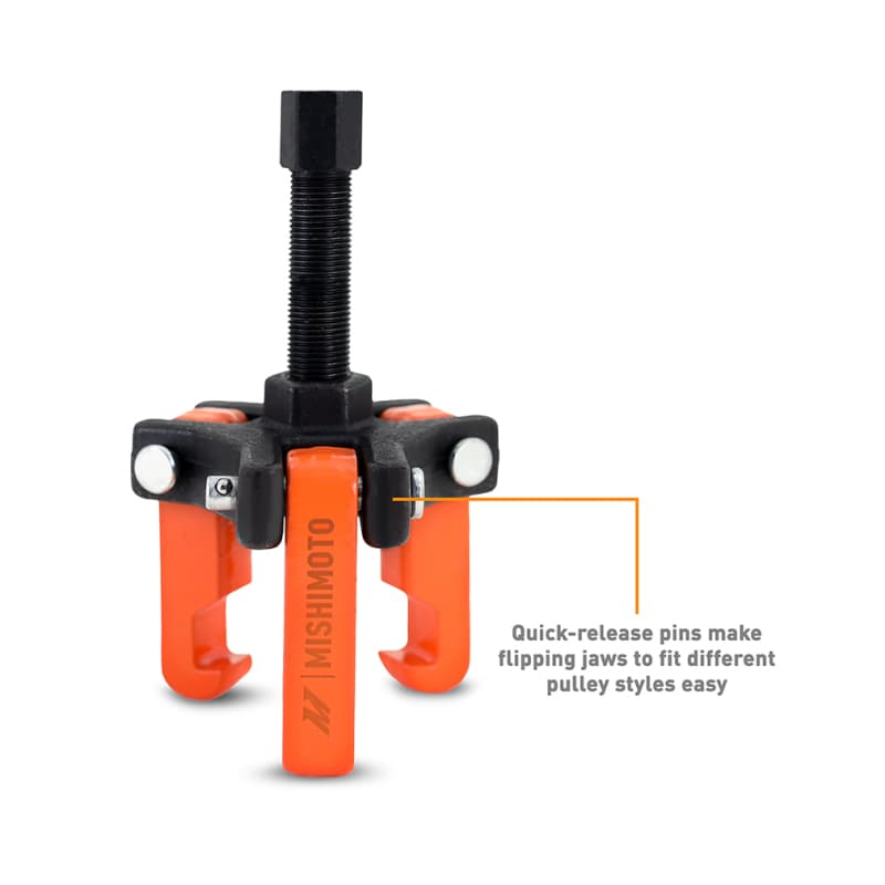 Mishimoto Harmonic Balancer Puller Set 3-Jaw Steel for Pressed-On Balancers - Image 3