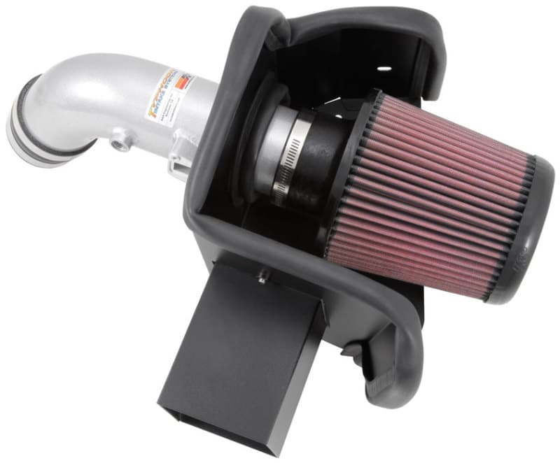 K&N Engineering Cold Air Intake for Chevy C6 69-7064TS Mandrel-Bent Aluminum ...