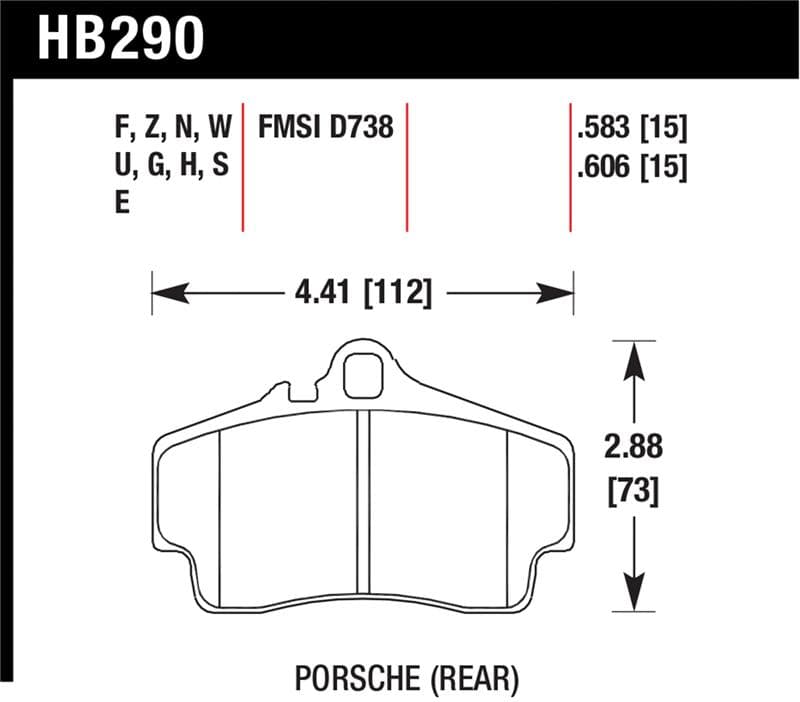Hawk Performance HPS Brake Pad Set for Street Vehicles High Friction Compound