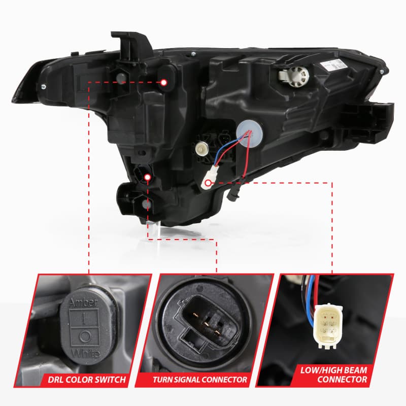 ANZO Z-Series Full LED Projector Headlight for 22-24 Toyota Tundra Driver Side - Image 4