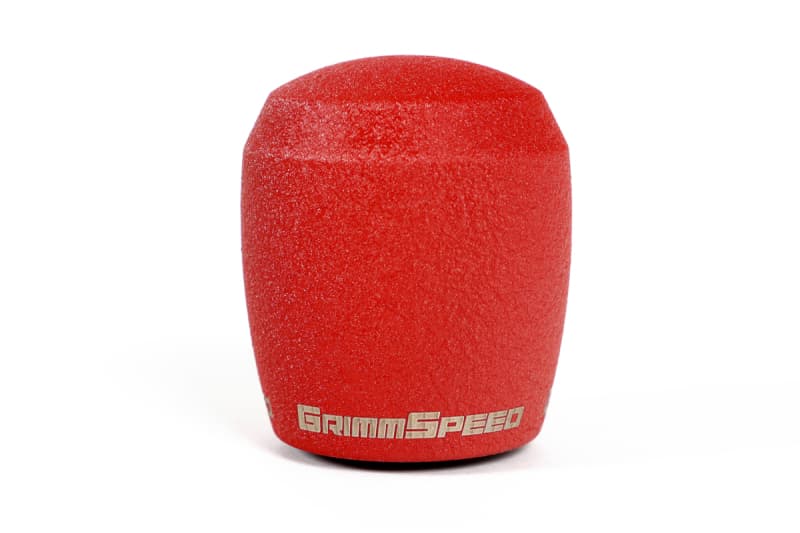 GrimmSpeed Stubby Shift Knob Stainless Steel M12x1.25 Red