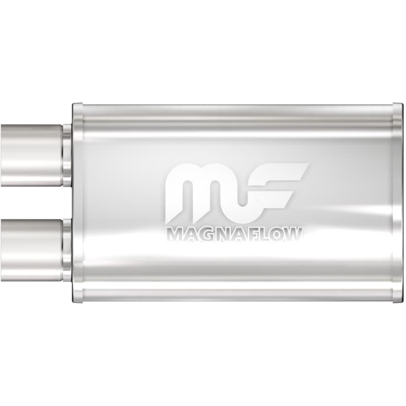 Magnaflow SS Muffler 5x8in Oval Straight-Through 2.5in Inlet/Outlet - Image 2