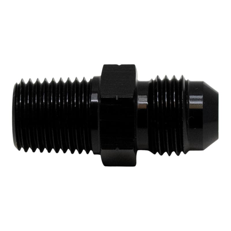 DeatschWerks 6AN to 1/4in NPT Adapter Male Flare Anodized Matte Black