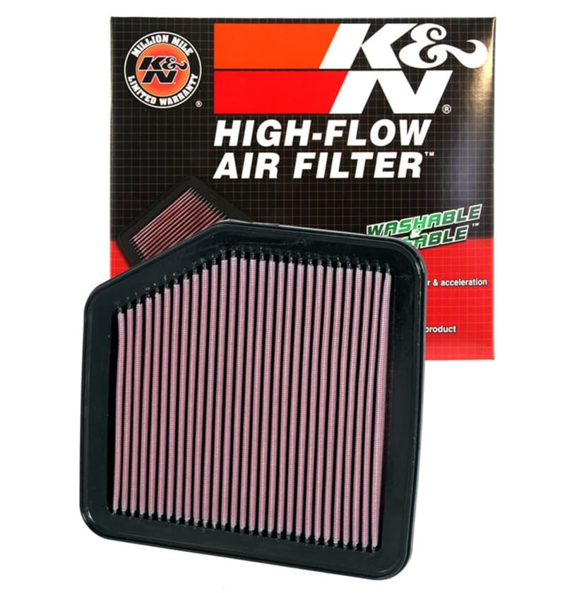 K&N Engineering Drop-In High-Flow Air Filter Reusable Washable - Image 4