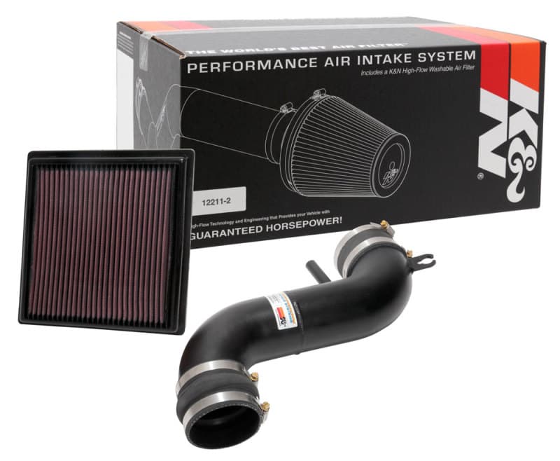 K&N Engineering Typhoon Air Intake System for Chevy C6 Mandrel-Bent Aluminum - Image 4