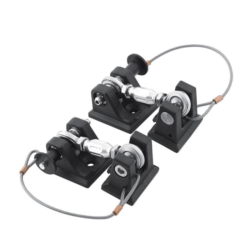 DV8 Offroad Hood Hold Downs for Jeep Wrangler JK Durable Steel Locking Kit - Image 3