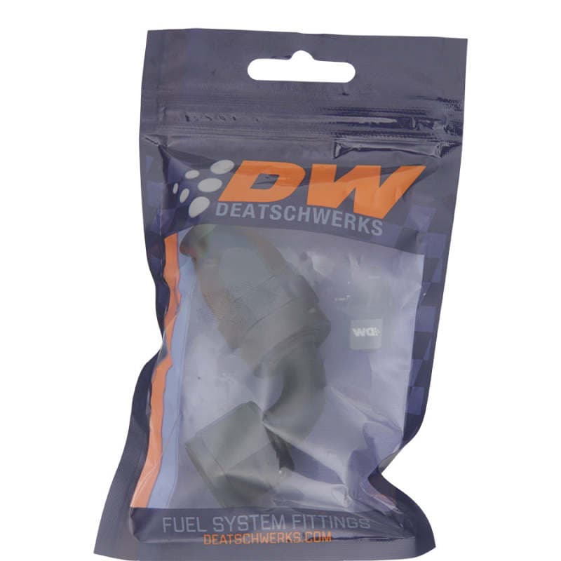 DeatschWerks 8AN Female Swivel 90-Degree Hose End PTFE Anodized Matte Black - Image 2