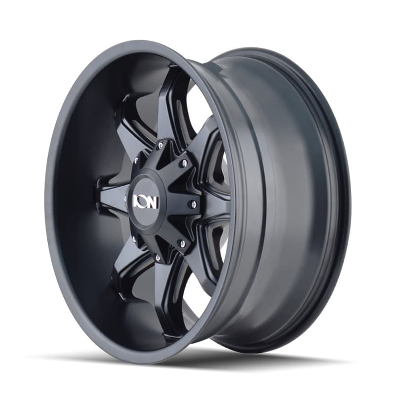 ION Wheels 181 Series 17x9 5x114.3 -12mm Offset Satin Black/Milled Spokes Wheel - Image 4