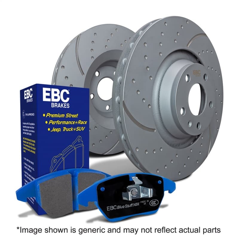 EBC GD Sport Rotor and Pad Kit for Track Use with Caliper Lube
