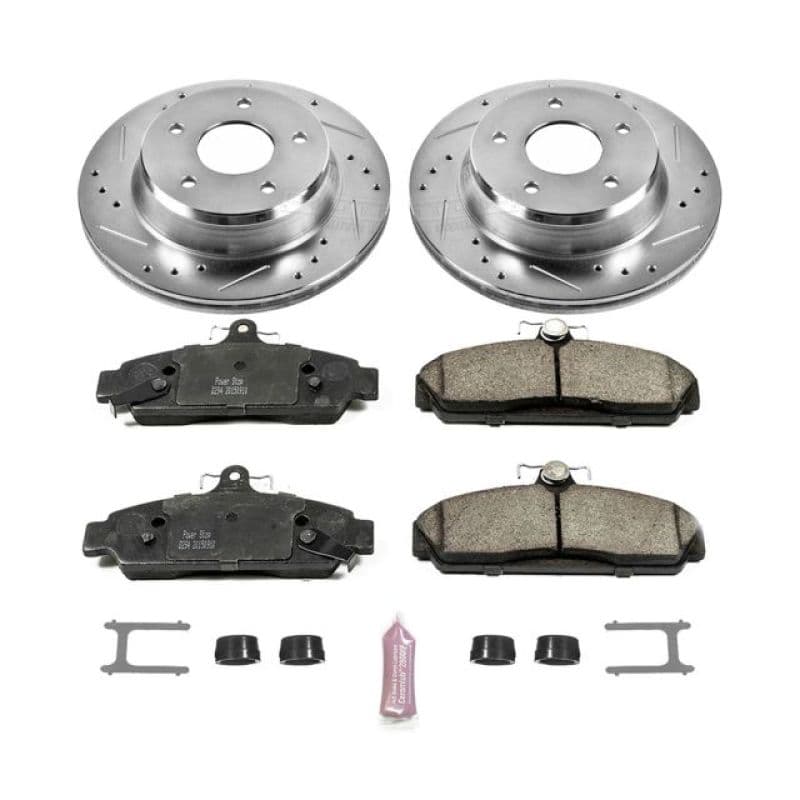 PowerStop Z23 Evolution Sport Brake Kit for Daily Driver with Carbon-Fiber Ce...