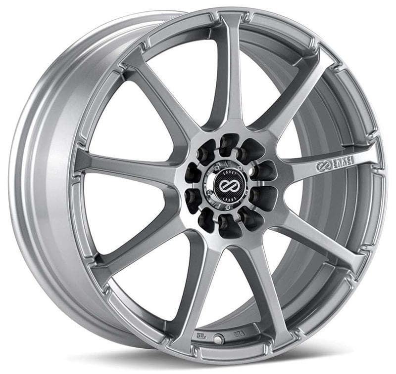 Enkei EDR9 17x7 5x100/114.3 45mm Offset Silver Wheel - Image 3