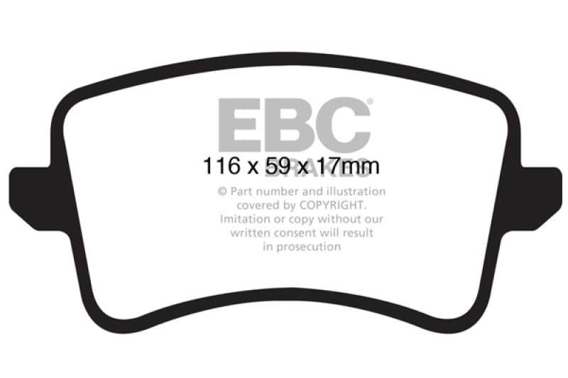 EBC Yellowstuff Brake Pad Set for Street and Track Driving High Performance