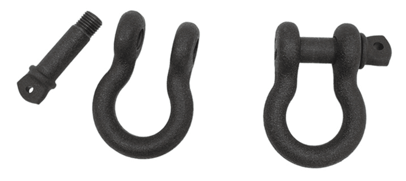 Fishbone Offroad D-Ring Pair 7/8" Pin 4.75-Ton Black Powder Coated - Image 4