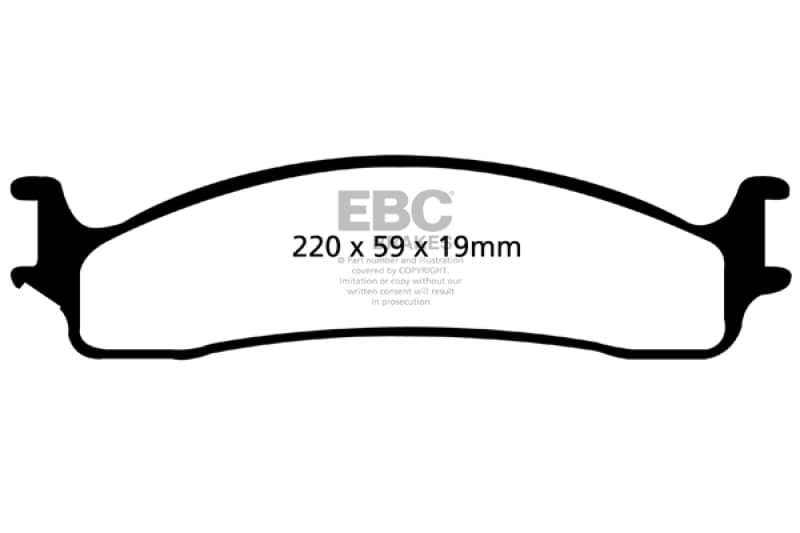 EBC Yellowstuff Brake Pad Set for Street & Track Driving High Performance